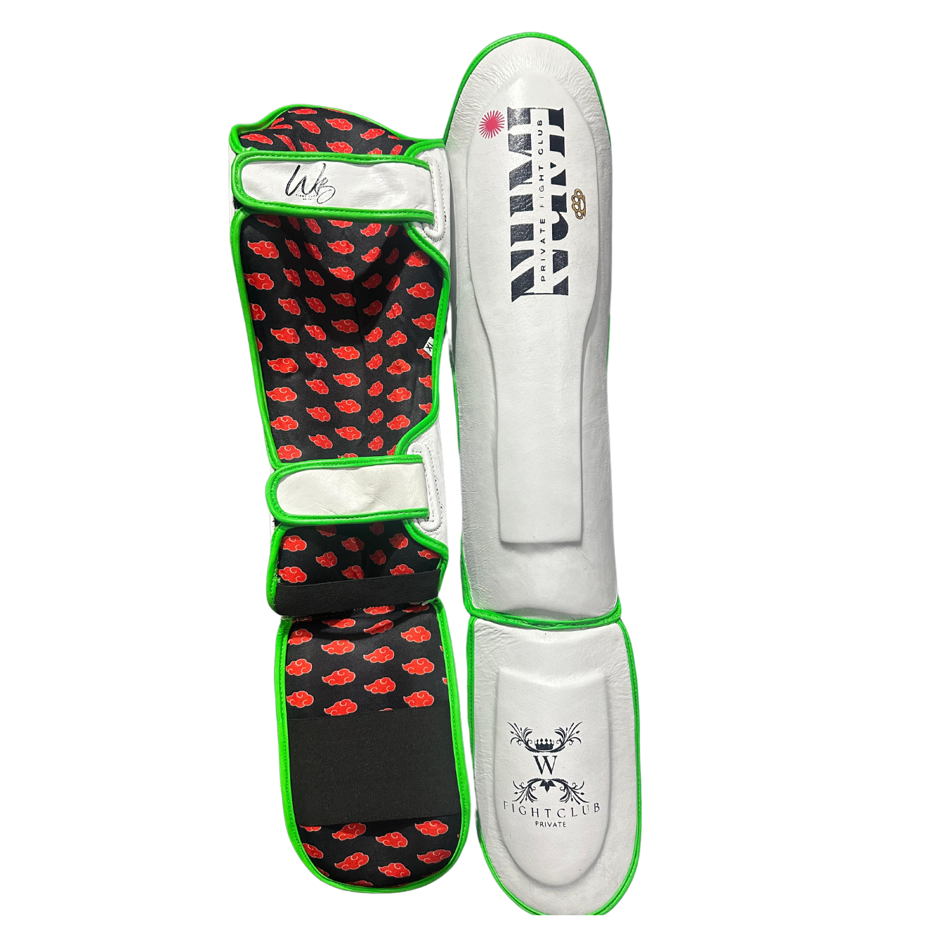 White NARO SHIN GUARDS