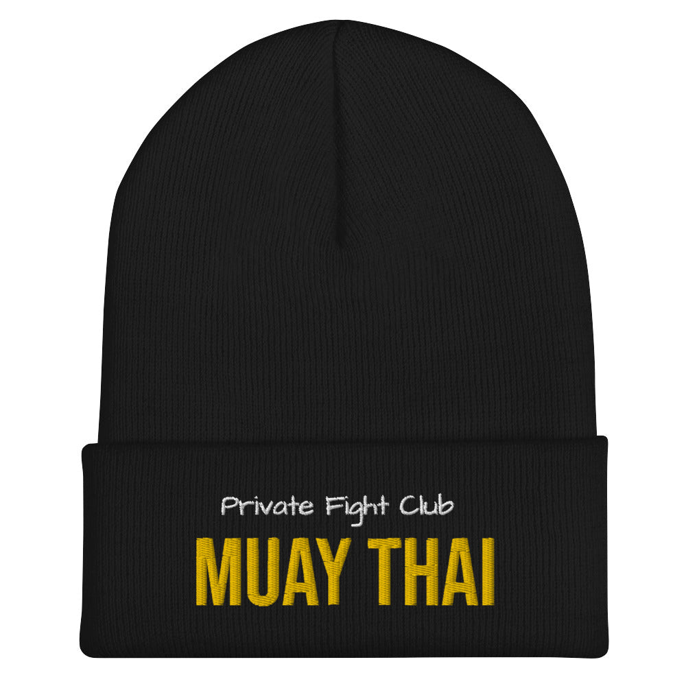 Muay Thai Embroidered Beanie