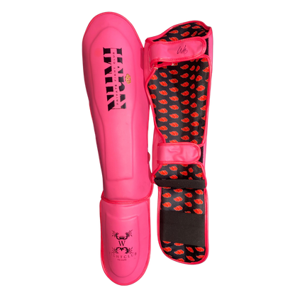 Red NARO SHIN GUARDS