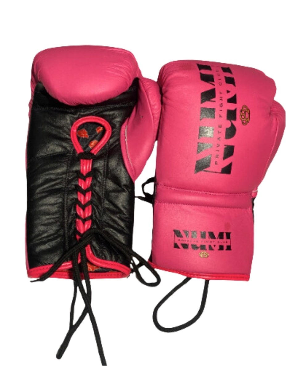 Pink And Black Gloves