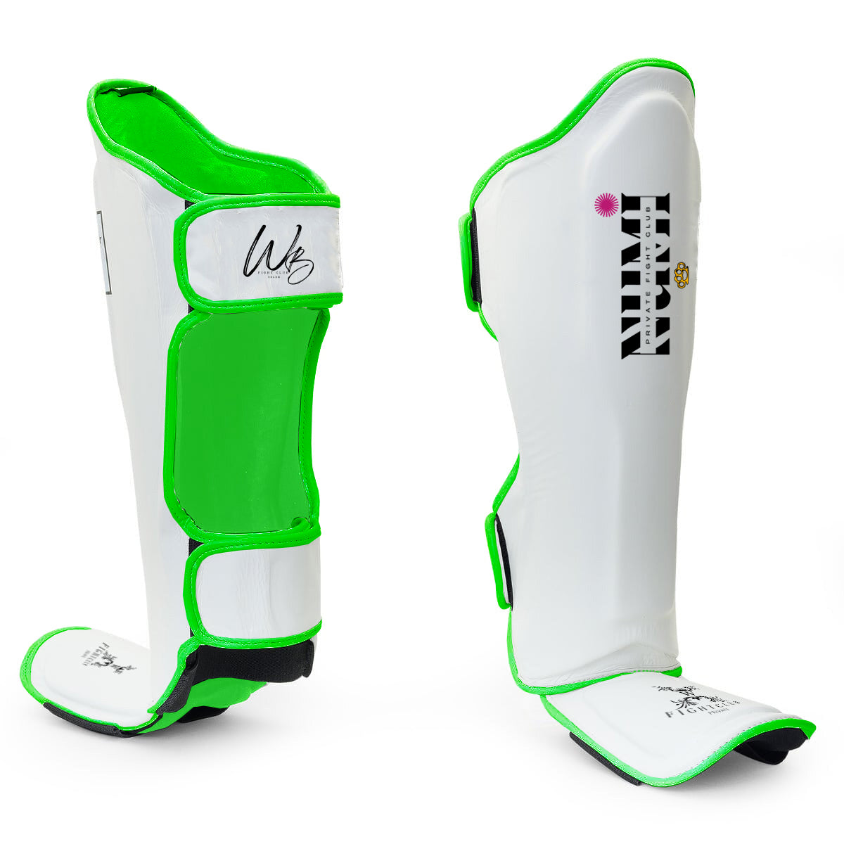 White Naro Shin Guards