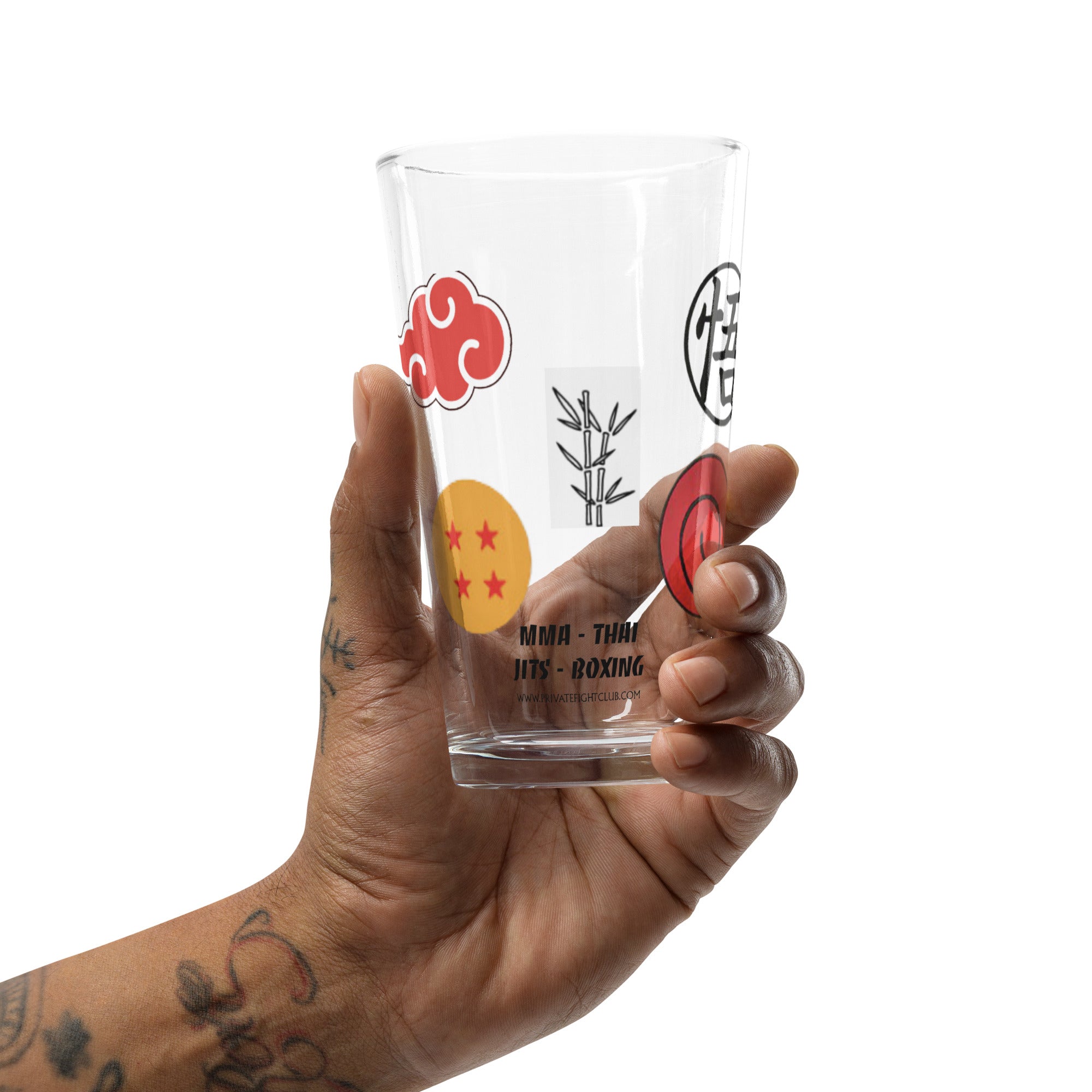 Symbols Shaker pint glass