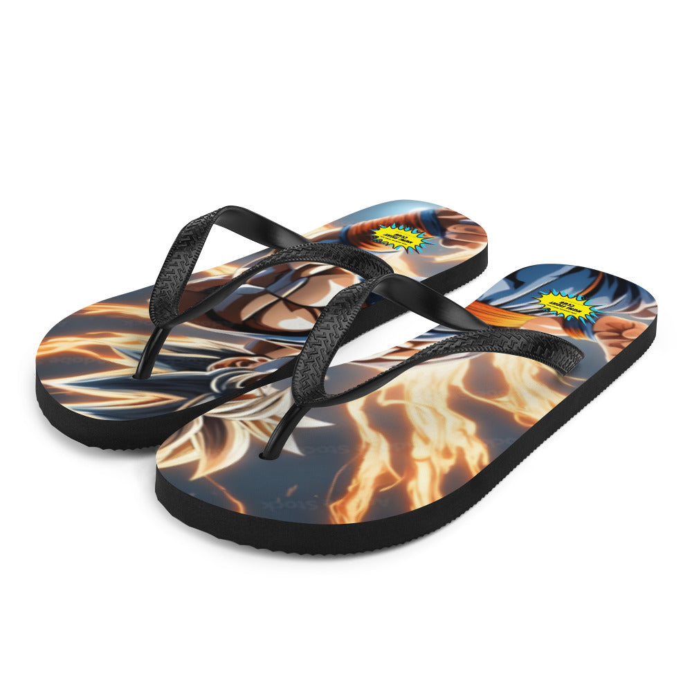 AI DBZ Flip-Flops