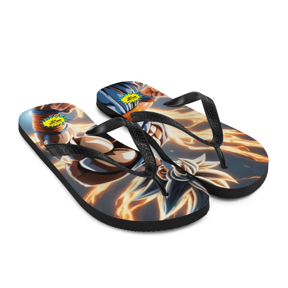 AI DBZ Flip-Flops